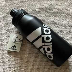 Adidas Black and White Sports Bottle